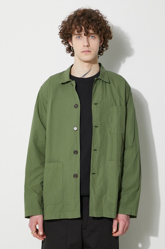 Одяг Бавовняна сорочка Universal Works Bakers Overshirt 30680.BIRCH зелений
