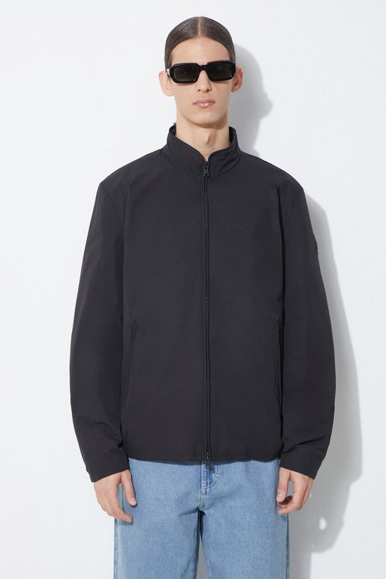 Woolrich kurtka puchowa Sailing Two Layers Bomber bez kaptura czarny CFWOOU0692MRUT3280