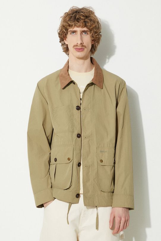 Μπουφάν Barbour Denby Casual χωρίς μόνωση πράσινο MCA0965