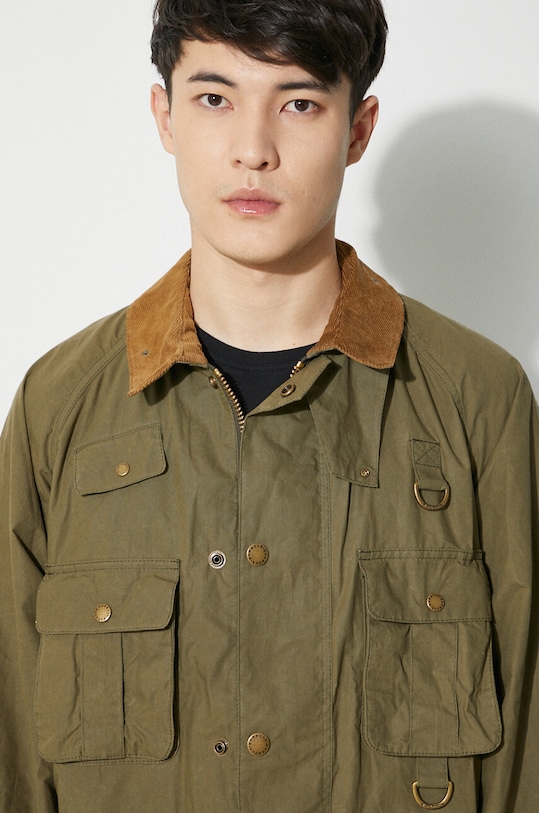 Bavlněná bunda Barbour Modified Transport Casual MCA0966 zelená