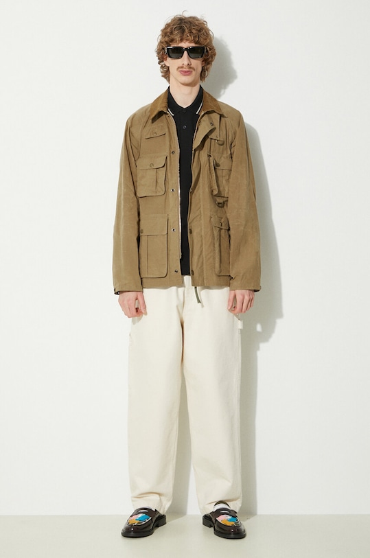 Хлопковая куртка Barbour Modified Transport Casual MCA0966 бежевый SS24