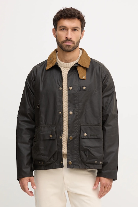 Barbour viaszos kabát Utility Spey Wax zöld MWX2287