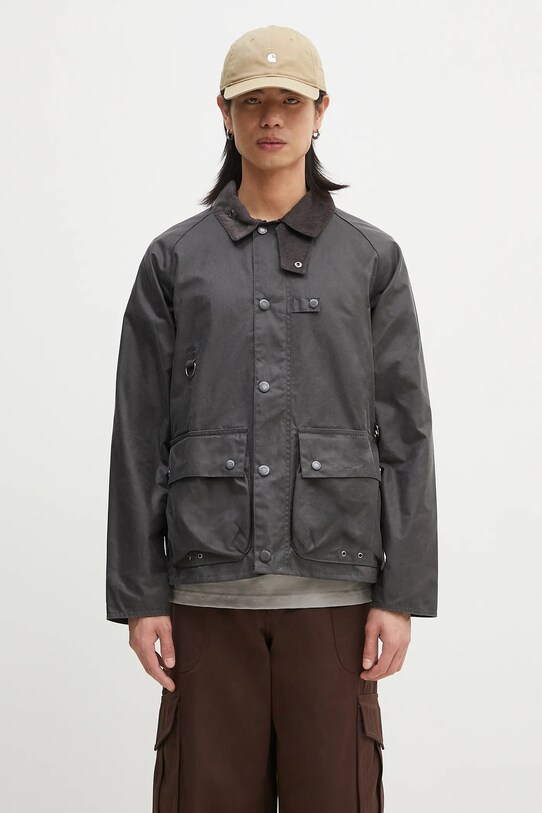 Вощена куртка Barbour Utility Spey Wax сірий MWX2287