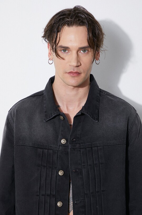 424 giacca di jeans Denim Truck Jacket FF4SMJ30AP.TE002.991 nero