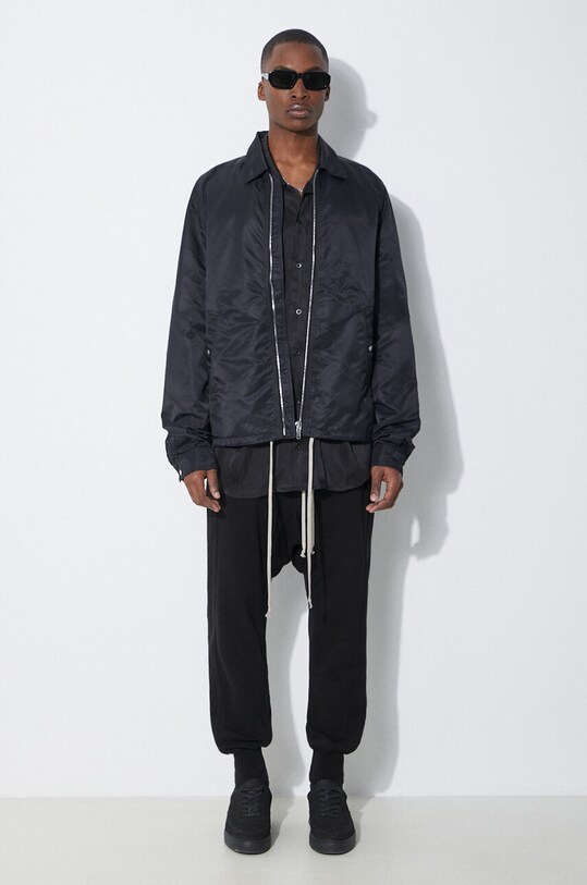 Jakna Rick Owens Zipfront DU01D1783.BRET1.09 crna SS24