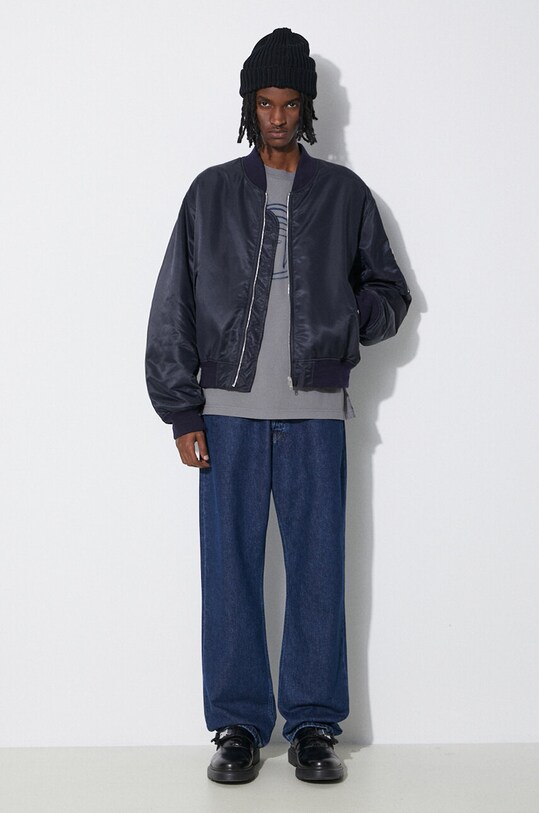 Bunda AMBUSH Nylon Bomber BMEH012S24FAB0014646 tmavomodrá SS24