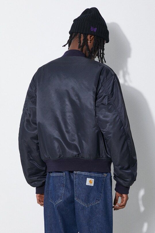 Oblečenie Bunda AMBUSH Nylon Bomber BMEH012S24FAB0014646 tmavomodrá