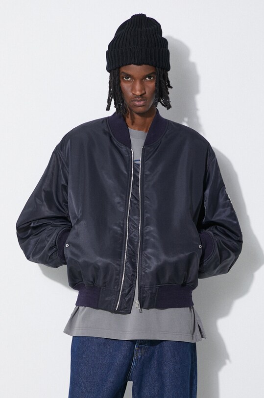 Bunda AMBUSH Nylon Bomber tmavomodrá BMEH012S24FAB0014646