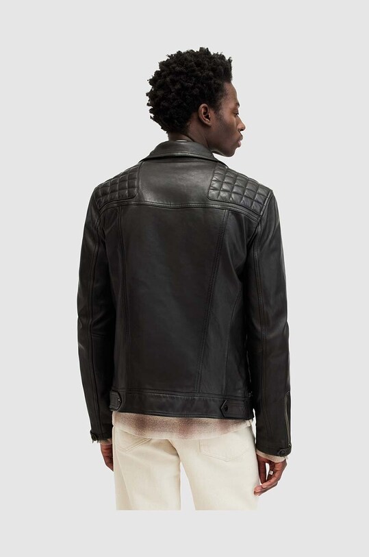 AllSaints geaca de piele CONROY ML058F negru