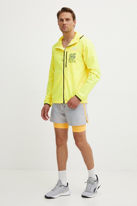 The North Face wiatrówka Higher NF0A8727UIC1 żółty SS24