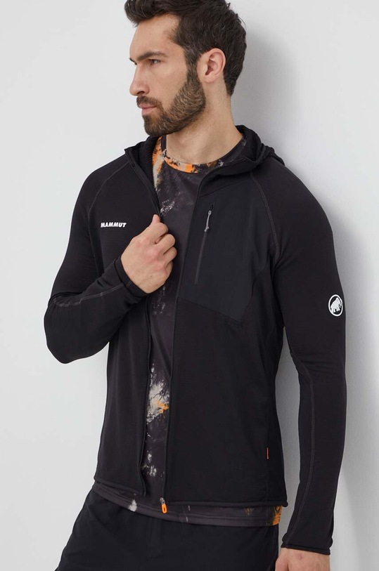 Mammut bluza sportowa Aenergy Light z kapturem czarny 1014.05540