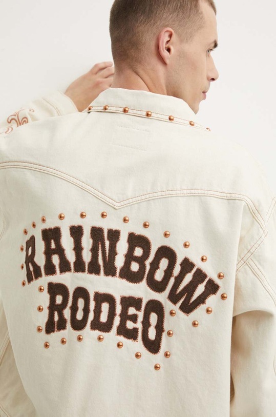 Bavlněná bunda Levi's Pride bez kapuce béžová A8383