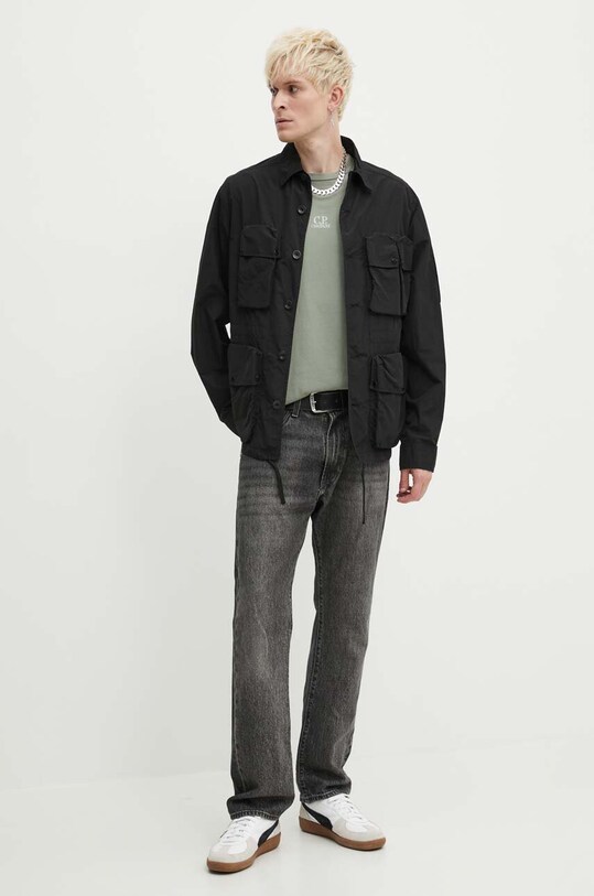 C.P. Company kurtka Flatt Nylon Utility 16CMOS015A005991G czarny SS24