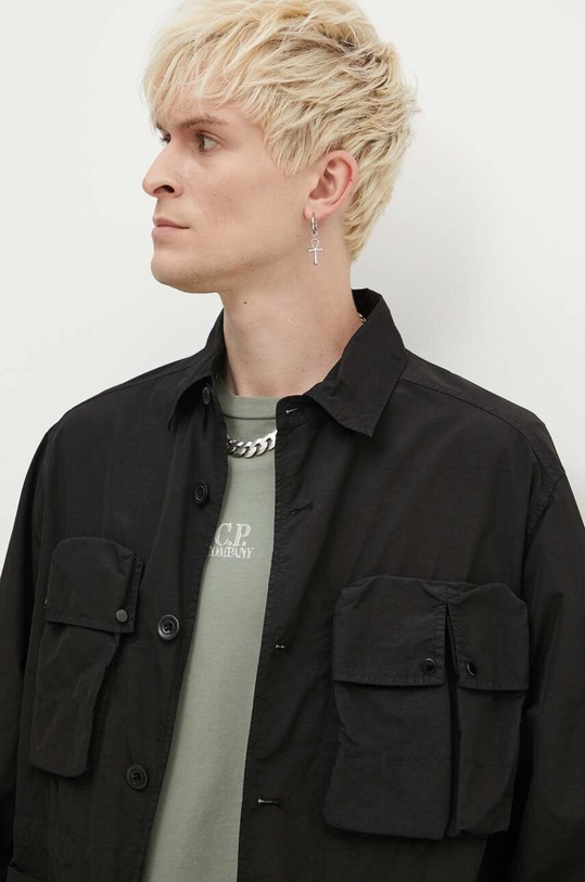 C.P. Company kurtka Flatt Nylon Utility czarny 16CMOS015A005991G