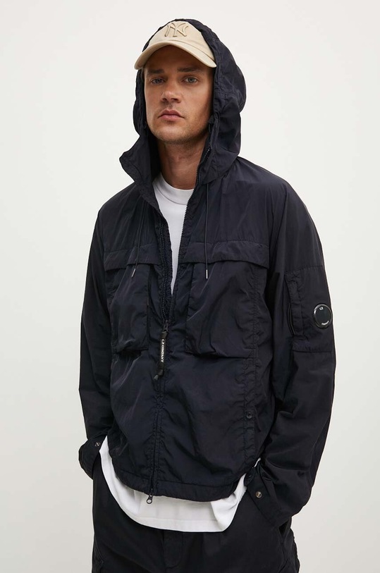 C.P. Company kurtka Chrome-R Hooded pozostałe granatowy 16CMOW036A005904G