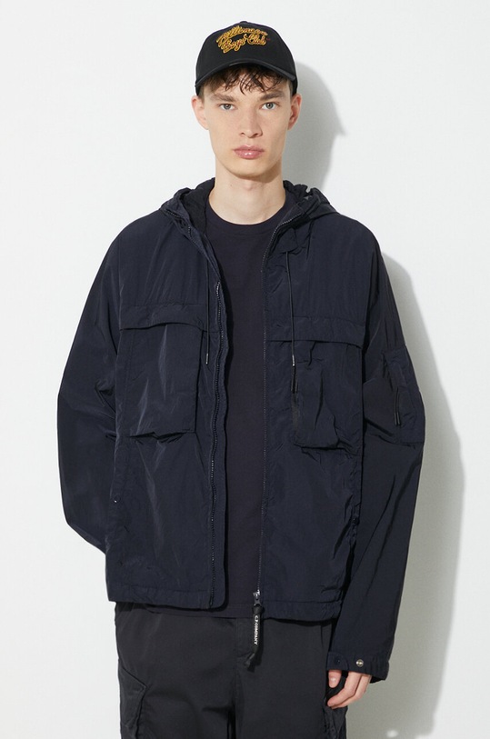 C.P. Company jacket Chrome-R Hooded Planet friendly navy 16CMOW036A005904G