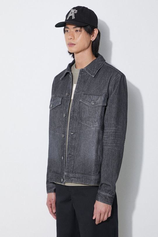 Wood Wood kurtka jeansowa Ivan Denim nieocieplane czarny 12315107.7051