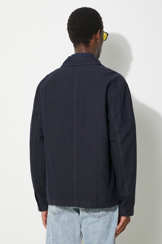 Oblečení Košilová bunda Norse Projects Tyge Cotton Linen N50.0244.7004 námořnická modř