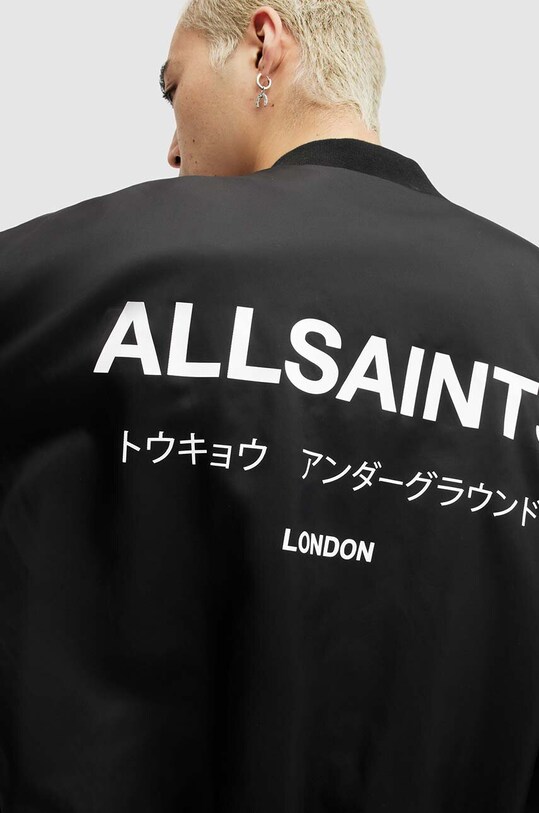 Одяг Куртка-бомбер AllSaints UNDERGROUND BOMBER MJ561Z чорний