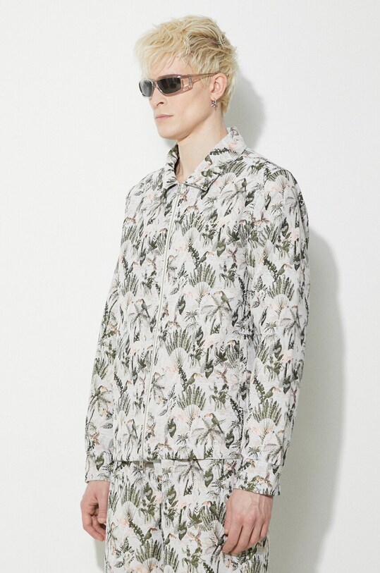 PLEASURES geaca Parrot Work Jacket verde P24SP028.GREY