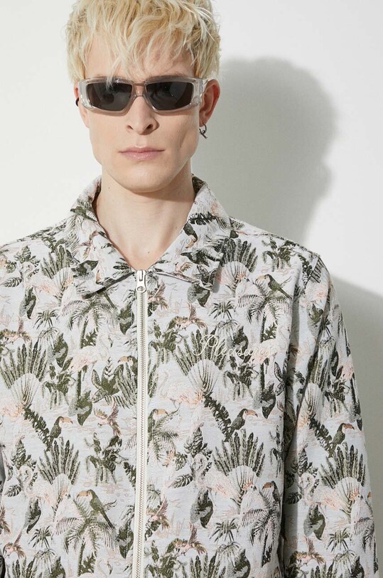 PLEASURES geaca Parrot Work Jacket P24SP028.GREY verde