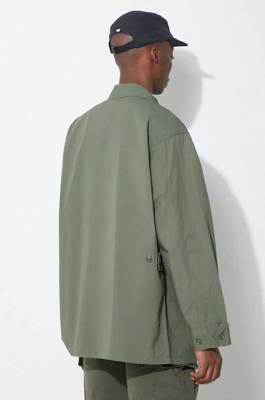 Βαμβακερό σακάκι Engineered Garments BDU OR174.CT010 πράσινο SS24