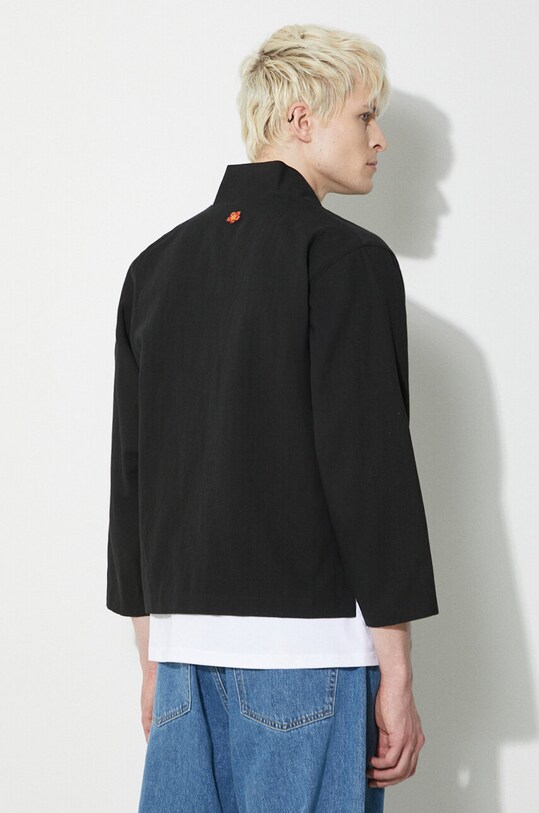 Kenzo giacca con aggiunta di lino Kimono Jacket FE55VE1409GN.99 nero SS24