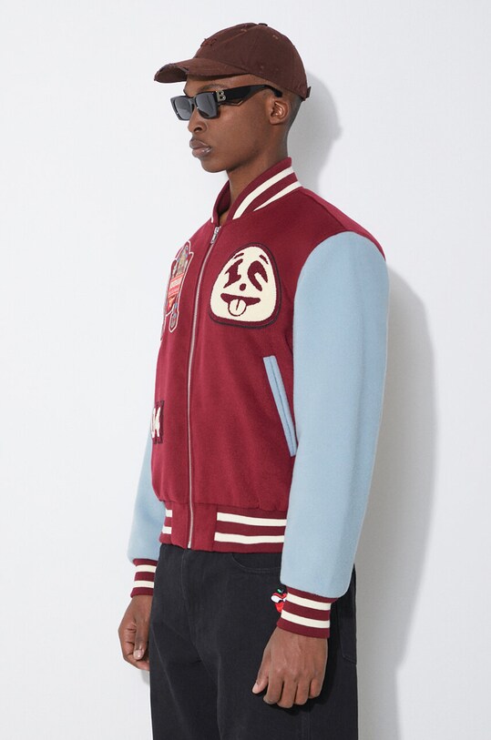 ICECREAM bomber jacket Diner Team Varsity maroon IC24106