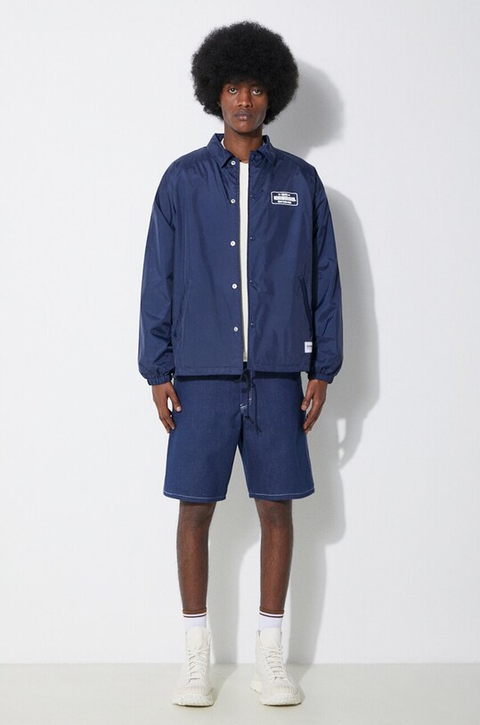 NEIGHBORHOOD kurtka Windbreaker Jacket-2 241TSNH.JKM06 granatowy SS24