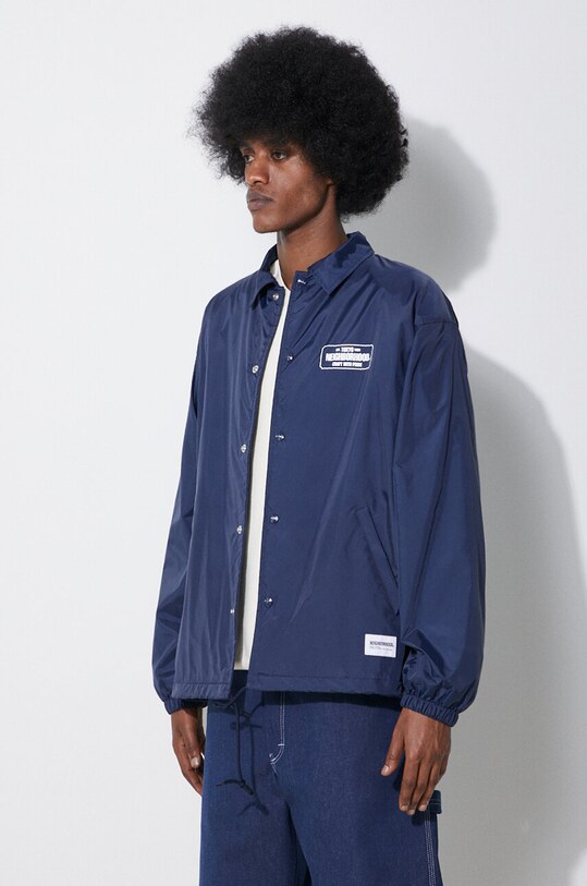 NEIGHBORHOOD kurtka Windbreaker Jacket-2 granatowy 241TSNH.JKM06