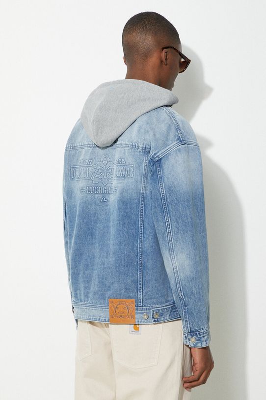 Oblečení Džínová bunda Evisu Seagull & Evisu Embossed 2ESHTM4DJ8080 modrá