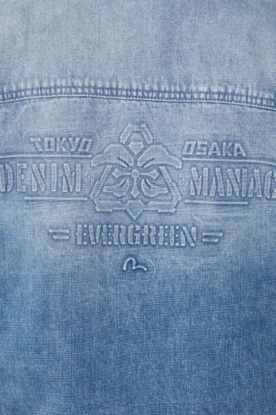 Džínová bunda Evisu Seagull & Evisu Embossed 2ESHTM4DJ8080