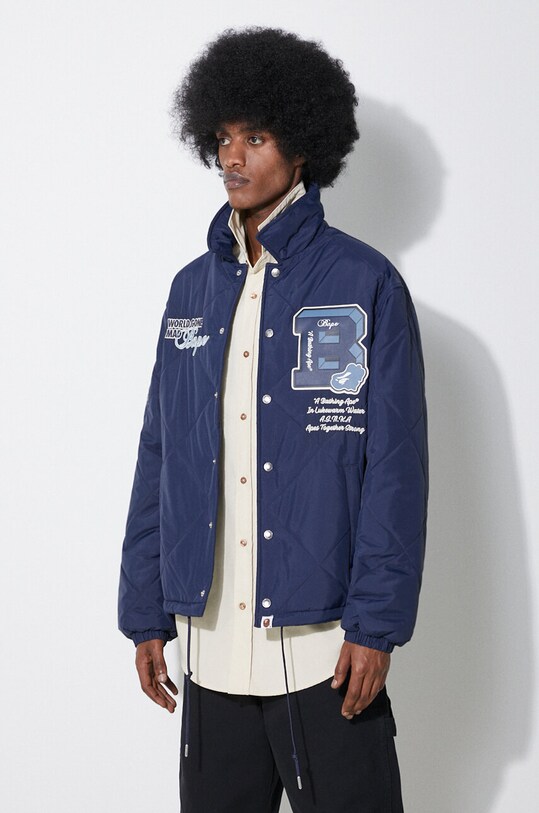 A Bathing Ape kurtka Bape Patch Coach Jacket granatowy 1J80141056