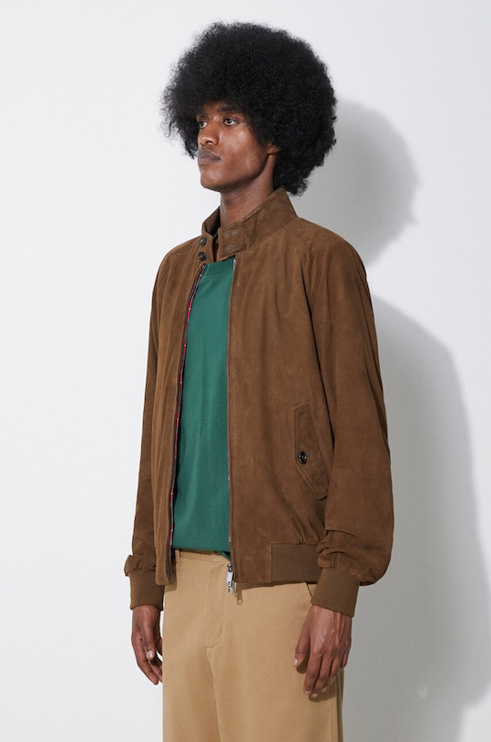 Semišová bunda Baracuta G9 Suede hnedá BRCPS0939