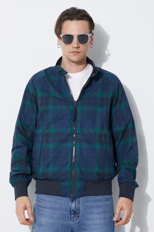 Obojstranná bunda Baracuta Reversible G9 BRCPS1026 tmavomodrá SS24