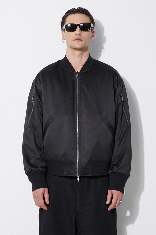 Яке бомбър с две лица Neil Barrett Reversible With Pocket Insert Bomber MY11096A.Y042.754N черен SS24
