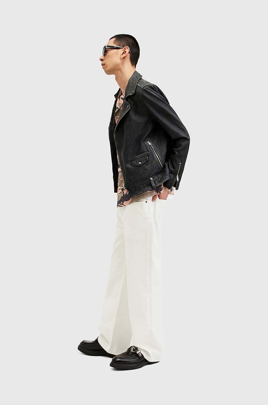 AllSaints geaca de piele ROSSER BIKER M001LA
