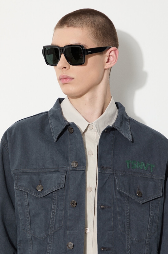 thisisneverthat geacă din denim Trucker TN241WOWLS06 bleumarin