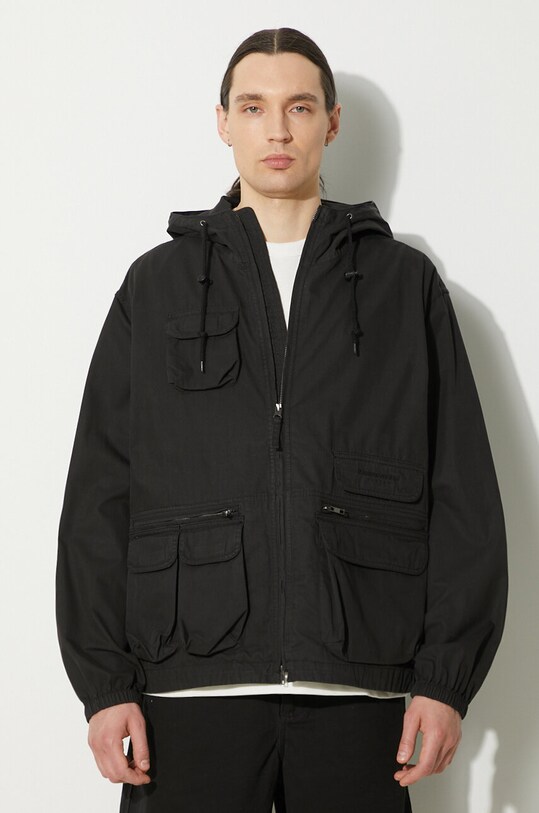 thisisneverthat geaca Utility necaptusit negru TN241WOWLS08