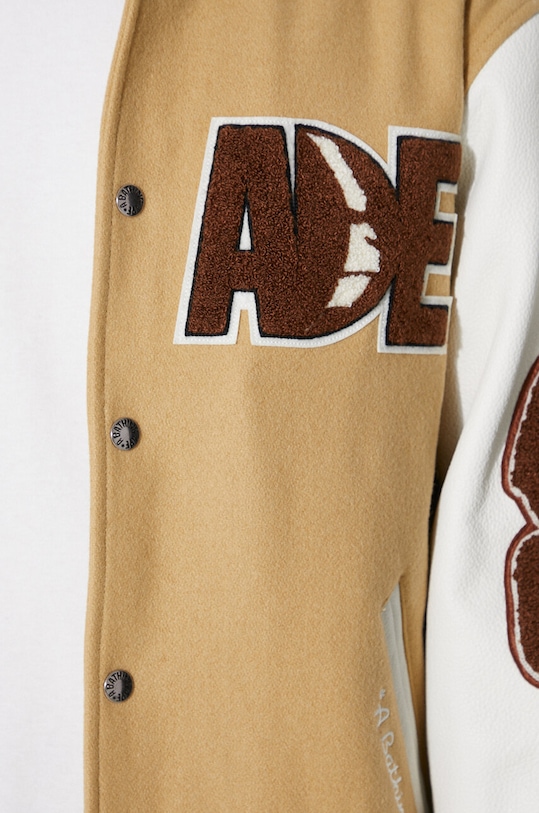 Vlněná bomber bunda A Bathing Ape Bape Multi Motif Varsity 1J80141001