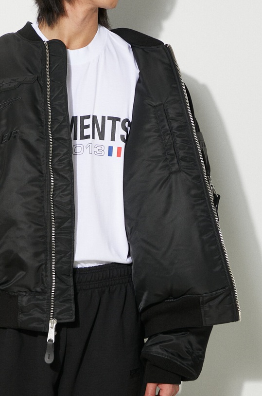 VETEMENTS bomber jacket Blackout Racing Bomber Jacket UE64JA920B