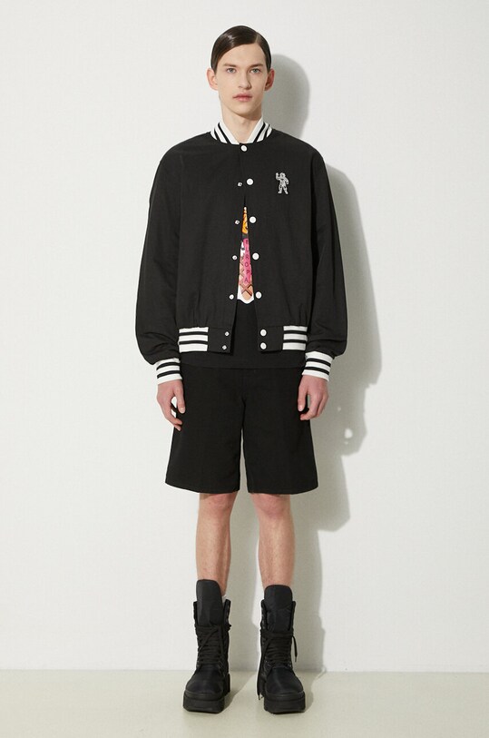 Куртка-бомбер Billionaire Boys Club Arch Logo Lightweight Varsity B24201 чёрный SS24