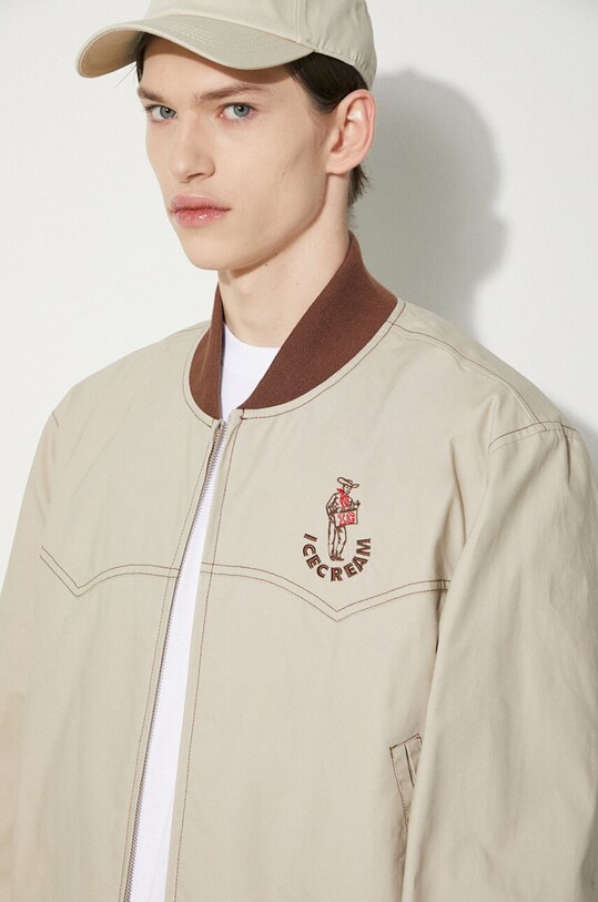 ICECREAM bomber jacket Western Bomber IC24202 beige