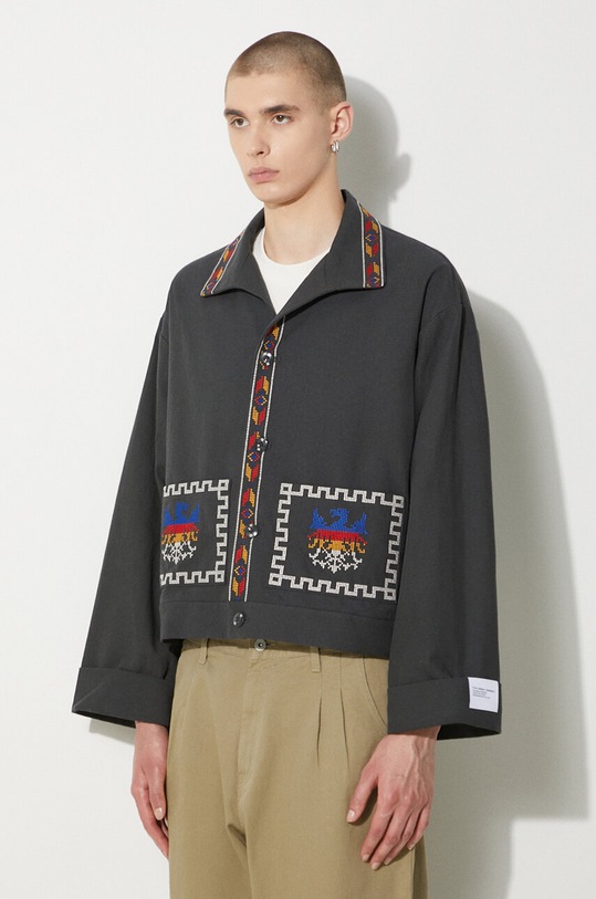 NEIGHBORHOOD jacket GT Embroidery Jacket gray 241AQNH.JKM04