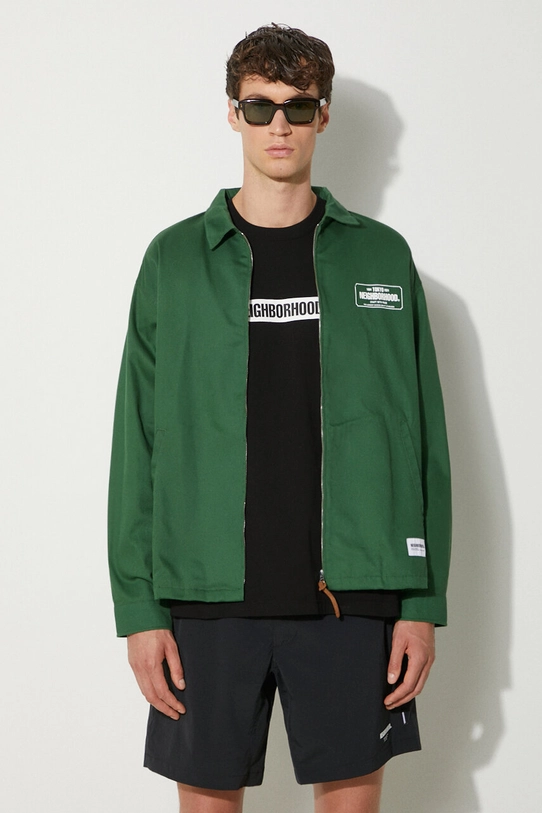 NEIGHBORHOOD jacheta de bumbac Zip Work Jacket altele verde 241TSNH.JKM02