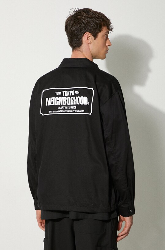 Одяг Бавовняна куртка NEIGHBORHOOD Zip Work Jacket 241TSNH.JKM02 чорний
