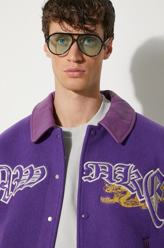 Шерстяная куртка-бомбер Awake NY Varsity Jacket SP24.OT001