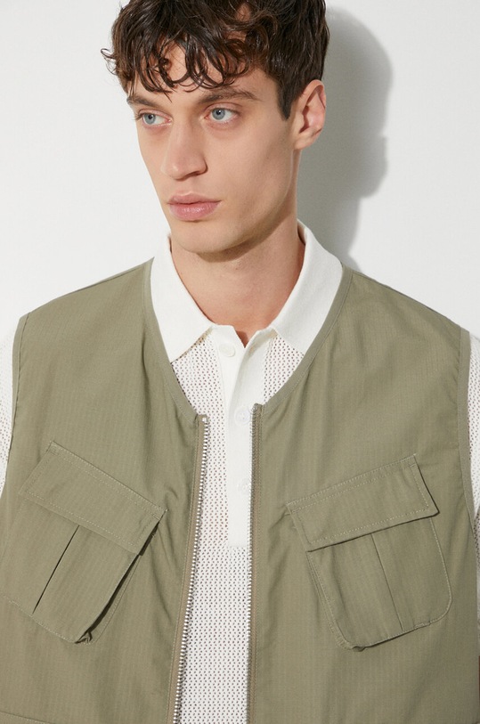MKI MIYUKI ZOKU bezrękawnik bawełniany Ripstop Cargo Vest RIPSTOP.CARGO.VEST zielony