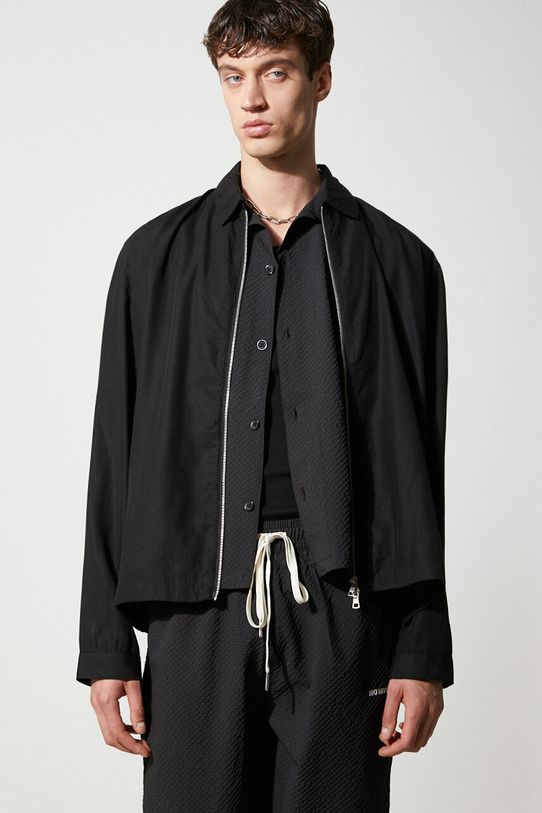 MKI MIYUKI ZOKU jacket Tencel Rider Jacket other material black TENCEL.RIDER.JACKET