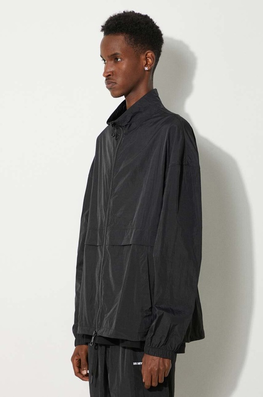 MKI MIYUKI ZOKU jacket Crinkle Nyon Track Jacket black CRINKLE.NYON.TRACK.JACK